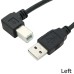 Left-Angled / Right-Angled / Up-Angled / Down-Angled 90 degree Angle USB-B Male to USB-A Male Cable