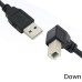 Left-Angled / Right-Angled / Up-Angled / Down-Angled 90 degree Angle USB-B Male to USB-A Male Cable