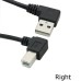 30cm / 12inch Short UP / DOWN / Left / Right Angled USB A to USB B Adapter Cable 30cm / 12inch Short UP / DOWN / Left / Right Angled USB A to USB B Adapter Cable