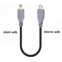 50cm Short Mini USB Male to Micro USB Male OTG Cable / On-The-Go Cord 50cm Short Mini USB Male to Micro USB Male OTG Cable / On-The-Go Cord