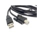 Panel Mount Screw Lock USB-B to USB-A Data Cable Panel Mount Screw Lock USB-B to USB-A Data Cable