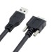 Panel Mount USB 3.0 Micro-B USB male to USB A male Extension Cable for Data Sync and Charging Panel Mount USB 3.0 Micro-B USB male to USB A male Extension Cable for Data Sync and Charging