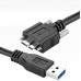 Panel Mount USB 3.0 Micro-B USB male to USB A male Extension Cable for Data Sync and Charging Panel Mount USB 3.0 Micro-B USB male to USB A male Extension Cable for Data Sync and Charging