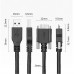 Panel Mount USB 3.0 Micro-B USB male to USB A male Extension Cable for Data Sync and Charging Panel Mount USB 3.0 Micro-B USB male to USB A male Extension Cable for Data Sync and Charging