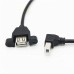 30mm Pitch Panel Mount USB-A Female to Right Angle USB-B (Printer Interface) male Extension Cable 30mm Pitch Panel Mount USB-A Female to Right Angle USB-B (Printer Interface) male Extension Cable