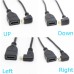 Super Short Right Angle Micro HDMI 1.4 Male to HDMI 1.4 Female Adapter Cable Super Short Right Angle Micro HDMI 1.4 Male to HDMI 1.4 Female Adapter Cable