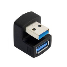 180 Degree U-Right-Angle USB 3.0 USB Type A Male to USB A Female Adapter / Converter 180 Degree U-Right-Angle USB 3.0 USB Type A Male to USB A Female Adapter / Converter