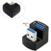 180 Degree U-Right-Angle USB 3.0 USB Type A Male to USB A Female Adapter / Converter 180 Degree U-Right-Angle USB 3.0 USB Type A Male to USB A Female Adapter / Converter