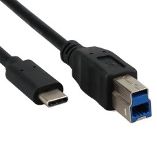USB Type C (USb 3.1) to USB 3.0 Type B (USB-B) Extension Cable for Printers / External Drives USB Type C (USb 3.1) to USB 3.0 Type B (USB-B) Extension Cable for Printers / External Drives