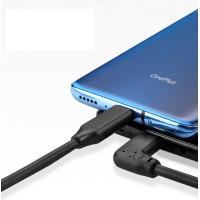 Right Angle USB-C Male to USB-C Male (90 Degree Angled USB 3.1 Type C to USB Type C Extension Cable) Right Angle USB-C Male to USB-C Male (90 Degree Angled USB 3.1 Type C to USB Type C Extension Cable)