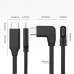 Right Angle USB-C Male to USB-C Male (90 Degree Angled USB 3.1 Type C to USB Type C Extension Cable) Right Angle USB-C Male to USB-C Male (90 Degree Angled USB 3.1 Type C to USB Type C Extension Cable)