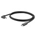 Right Angle USB-C Male to USB-C Male (90 Degree Angled USB 3.1 Type C to USB Type C Extension Cable) Right Angle USB-C Male to USB-C Male (90 Degree Angled USB 3.1 Type C to USB Type C Extension Cable)