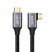 Right Angle USB-C Male to USB-C Male Extender Cable (10Gbps 100W) Right Angle USB-C Male to USB-C Male Extender Cable (10Gbps 100W)