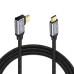 Right Angle USB-C Male to USB-C Male Extender Cable (10Gbps 100W) Right Angle USB-C Male to USB-C Male Extender Cable (10Gbps 100W)