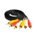 3-male RCA to 3-male RCA Composite Audio/Video Cable 3-male RCA to 3-male RCA Composite Audio/Video Cable