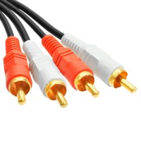 2-male RCA to 2-male RCA Composite Audio/Video Cable 2-male RCA to 2-male RCA Composite Audio/Video Cable
