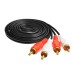 2-male RCA to 2-male RCA Composite Audio/Video Cable