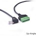 Right Angle 8pin RJ45 male to 8-screw Terminal Ethernet / CCTV / DVR Network Adapter Extension Cable Right Angle 8pin RJ45 male to 8-screw Terminal Ethernet / CCTV / DVR Network Adapter Extension Cable