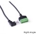 Right Angle 8pin RJ45 male to 8-screw Terminal Ethernet / CCTV / DVR Network Adapter Extension Cable Right Angle 8pin RJ45 male to 8-screw Terminal Ethernet / CCTV / DVR Network Adapter Extension Cable