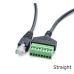 Right Angle 8pin RJ45 male to 8-screw Terminal Ethernet / CCTV / DVR Network Adapter Extension Cable Right Angle 8pin RJ45 male to 8-screw Terminal Ethernet / CCTV / DVR Network Adapter Extension Cable