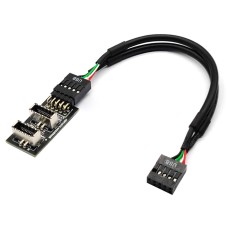 Dual USB 3.1 Front Panel Socket Key-A Type-E to USB 2.0 9Pin 10Pin Adapter Dual USB 3.1 Front Panel Socket Key-A Type-E to USB 2.0 9Pin 10Pin Adapter