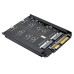 Dual NGFF B+M Key M.2 SSD Card JOBD Raid0 Span Bridge to 2.5inch SATA Combo HDD Disk Drive Enclosure Dual NGFF B+M Key M.2 SSD Card JOBD Raid0 Span Bridge to 2.5inch SATA Combo HDD Disk Drive Enclosure