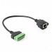 Right Angle 8-pin RJ45 female to 8-screw Terminal Ethernet / CCTV / DVR Network Adapter Cable Right Angle 8-pin RJ45 female to 8-screw Terminal Ethernet / CCTV / DVR Network Adapter Cable
