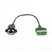 Right Angle 8-pin RJ45 female to 8-screw Terminal Ethernet / CCTV / DVR Network Adapter Cable Right Angle 8-pin RJ45 female to 8-screw Terminal Ethernet / CCTV / DVR Network Adapter Cable