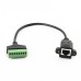 Right Angle 8-pin RJ45 female to 8-screw Terminal Ethernet / CCTV / DVR Network Adapter Cable Right Angle 8-pin RJ45 female to 8-screw Terminal Ethernet / CCTV / DVR Network Adapter Cable