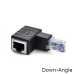 Right Angle RJ45 male to RJ45 Female Ethernet Adapter | Cat5e, Cat6, 8P8C compatible Right Angle RJ45 male to RJ45 Female Ethernet Adapter | Cat5e, Cat6, 8P8C compatible