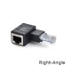 Right Angle RJ45 male to RJ45 Female Ethernet Adapter | Cat5e, Cat6, 8P8C compatible Right Angle RJ45 male to RJ45 Female Ethernet Adapter | Cat5e, Cat6, 8P8C compatible