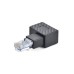 Right Angle RJ45 male to RJ45 Female Ethernet Adapter | Cat5e, Cat6, 8P8C compatible Right Angle RJ45 male to RJ45 Female Ethernet Adapter | Cat5e, Cat6, 8P8C compatible