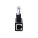 Right Angle RJ45 male to RJ45 Female Ethernet Adapter | Cat5e, Cat6, 8P8C compatible Right Angle RJ45 male to RJ45 Female Ethernet Adapter | Cat5e, Cat6, 8P8C compatible