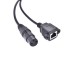 Short XLR 3pin female to Panel Mount RJ45 female Cable Adapter Short XLR 3pin female to Panel Mount RJ45 female Cable Adapter