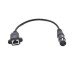 Short XLR 3pin female to Panel Mount RJ45 female Cable Adapter Short XLR 3pin female to Panel Mount RJ45 female Cable Adapter