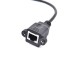 Short XLR 3pin male to Panel Mount RJ45 female Cable Adapter Short XLR 3pin male to Panel Mount RJ45 female Cable Adapter