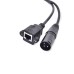 Short XLR 3pin male to Panel Mount RJ45 female Cable Adapter Short XLR 3pin male to Panel Mount RJ45 female Cable Adapter