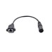 Short XLR 3pin male to Panel Mount RJ45 female Cable Adapter Short XLR 3pin male to Panel Mount RJ45 female Cable Adapter