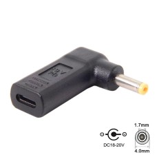 USB 3.1 Type C (USB-C) to DC 19V 4.0*1.7mm Adapter PD Emulator Trigger 90 Degree Right-Angled