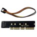 NGFF M.2 M-key NVME AHCI SSD to PCI-E 3.0 16X 8X 4X Power Adapter Low Profile for 110mm 80mm SSD 1U NGFF M.2 M-key NVME AHCI SSD to PCI-E 3.0 16X 8X 4X Power Adapter Low Profile for 110mm 80mm SSD 1U