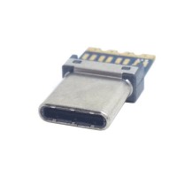 Male USB C Breakout Board | DIY USB 3.1 Type C Male Plug Connector SMT type with PC Board Male USB C Breakout Board | DIY USB 3.1 Type C Male Plug Connector SMT type with PC Board