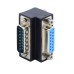 90 degree Right Angle DB15 / D-Sub / DSUB / D-Subminiature 15 PIN male to female Adapter / Converter