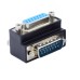 90 degree Right Angle DB15 / D-Sub / DSUB / D-Subminiature 15 PIN male to female Adapter / Converter