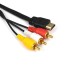 HDMI to RCA Cable | HDMI Male to 3RCA AV Composite Male M/M Connector Adapter Cable HDMI to RCA Cable | HDMI Male to 3RCA AV Composite Male M/M Connector Adapter Cable