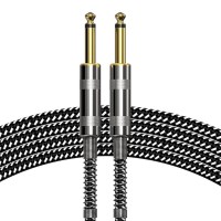 Mono 6.35mm 1/4" inch TS Straight Male to Male Guitar / Music Instrument Cable Mono 6.35mm 1/4" inch TS Straight Male to Male Guitar / Music Instrument Cable