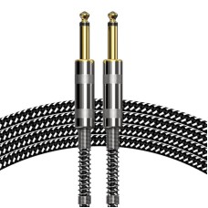 Mono 6.35mm 1/4" inch TS Straight Male to Male Guitar / Music Instrument Cable Mono 6.35mm 1/4" inch TS Straight Male to Male Guitar / Music Instrument Cable