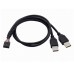 Motherboard 9Pin 10Pin Female Housing to Dual USB 2.0 Male Type-A Extension Cable Motherboard 9Pin 10Pin Female Housing to Dual USB 2.0 Male Type-A Extension Cable