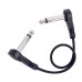 Super Short Mono 6.35mm 1/4" inch TS Right Angle Male to Straight Male Music Instrument Cable Super Short Mono 6.35mm 1/4" inch TS Right Angle Male to Straight Male Music Instrument Cable