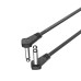 Super Short Mono 6.35mm 1/4" inch TS Right Angle Male to Straight Male Music Instrument Cable