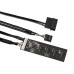 USB 2.0 9pin 10pin Header 1 to 4 Female Splitter Extension Cable HUB with IDE 5V Power Adapter Port USB 2.0 9pin 10pin Header 1 to 4 Female Splitter Extension Cable HUB with IDE 5V Power Adapter Port